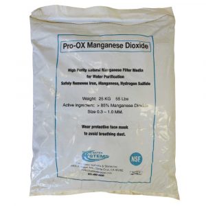 Pro-Ox Manganese Dioxide sold in a bag at Clean Water Store