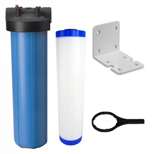 5 Micron Big blue Filter Cartridge Installed After Softener and Before UV Sterilizer