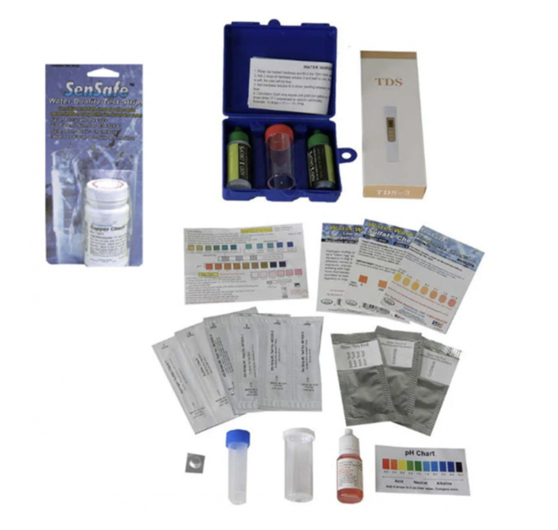 Test for copper corrosion with a clean water store easy water test kit.