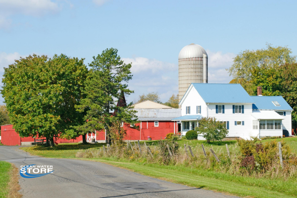 Rural properties often benefit from commercial sized water filter systems.