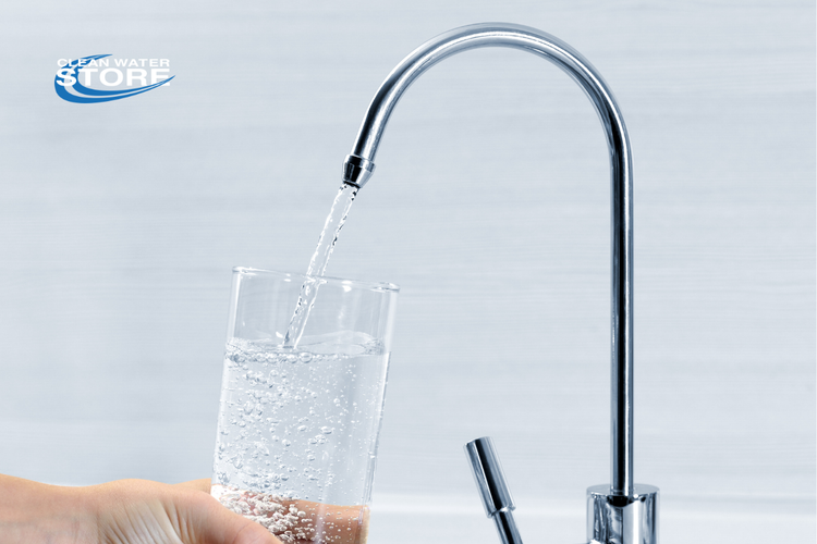 Reverse Osmosis water at kitchen sink to remove PFAS in drinking water.