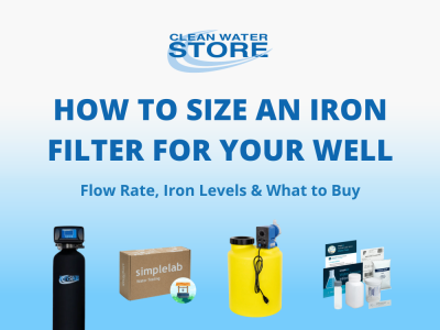 How to Size an Iron Filter for Your Well: Flow Rate, Iron Levels & What to Buy