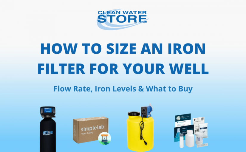 How to Size an Iron Filter for Your Well: Flow Rate, Iron Levels & What to Buy