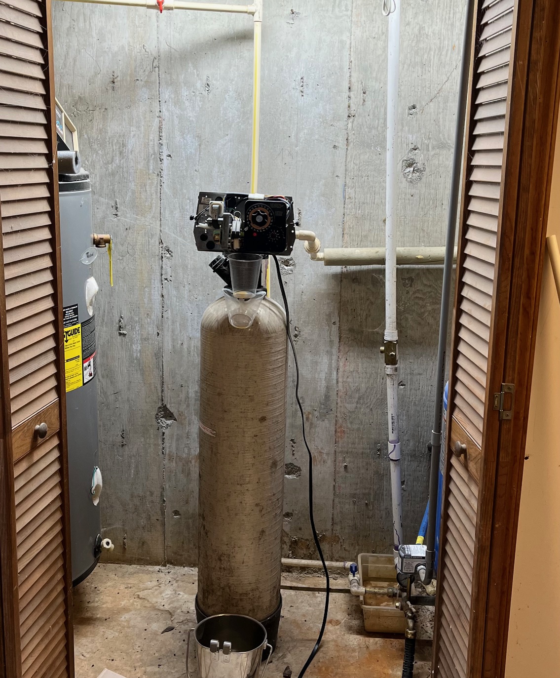 Customer photo of 18 year old iron filter for well water. 