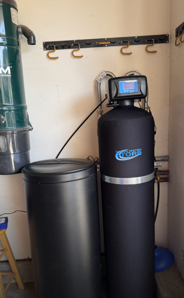 Clean Water Store water softener system installed by Fantastic Rooter for homeowner in California.