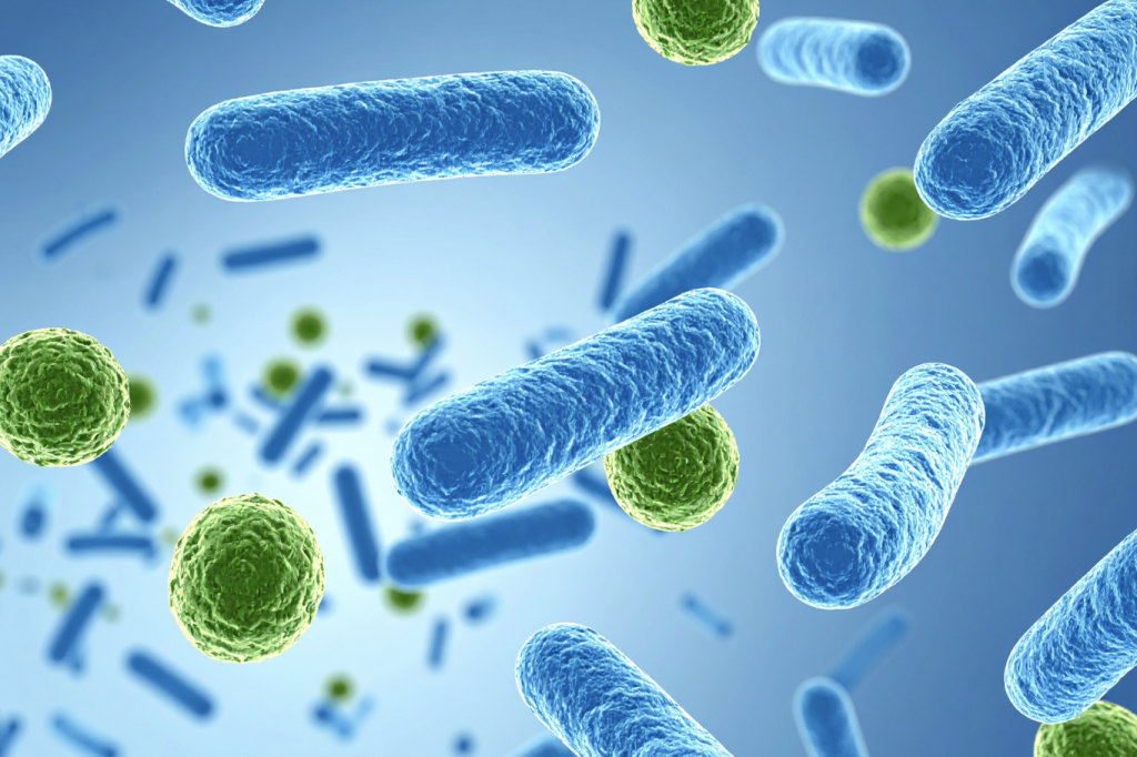 Close up of contaminated well water with bacteria
