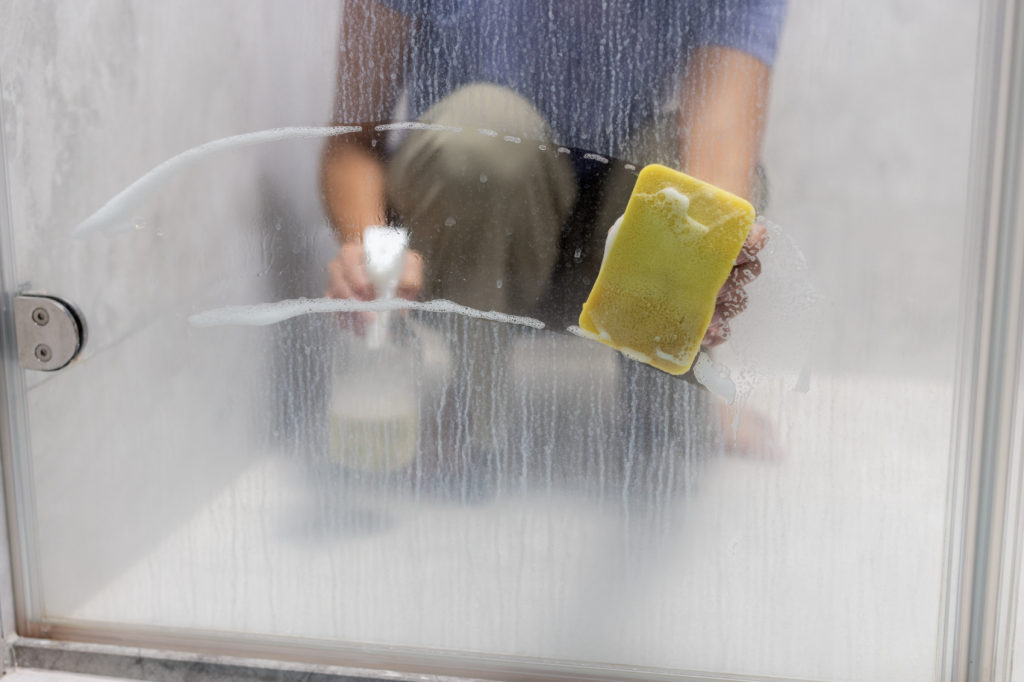 Hard water spots and scale stains are worse in the summer and could require more cleaning.