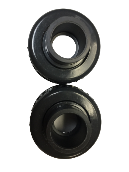 PVC Mixer Unions 1-1/2" Spare Ends Set of 2