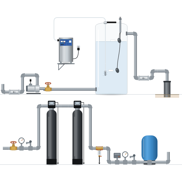 Ozone Bubbler Storage Tanks