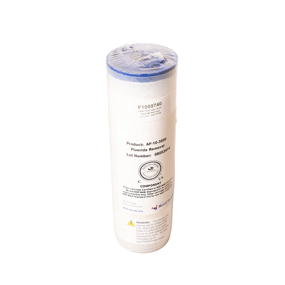 Aries Fluoride Filter Replacement Cartridge 2.5"x10"  2400 PPM
