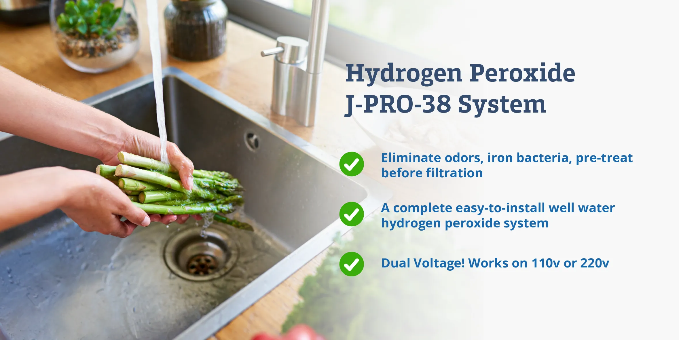 J-PRO-38 hydrogen peroxide well water system