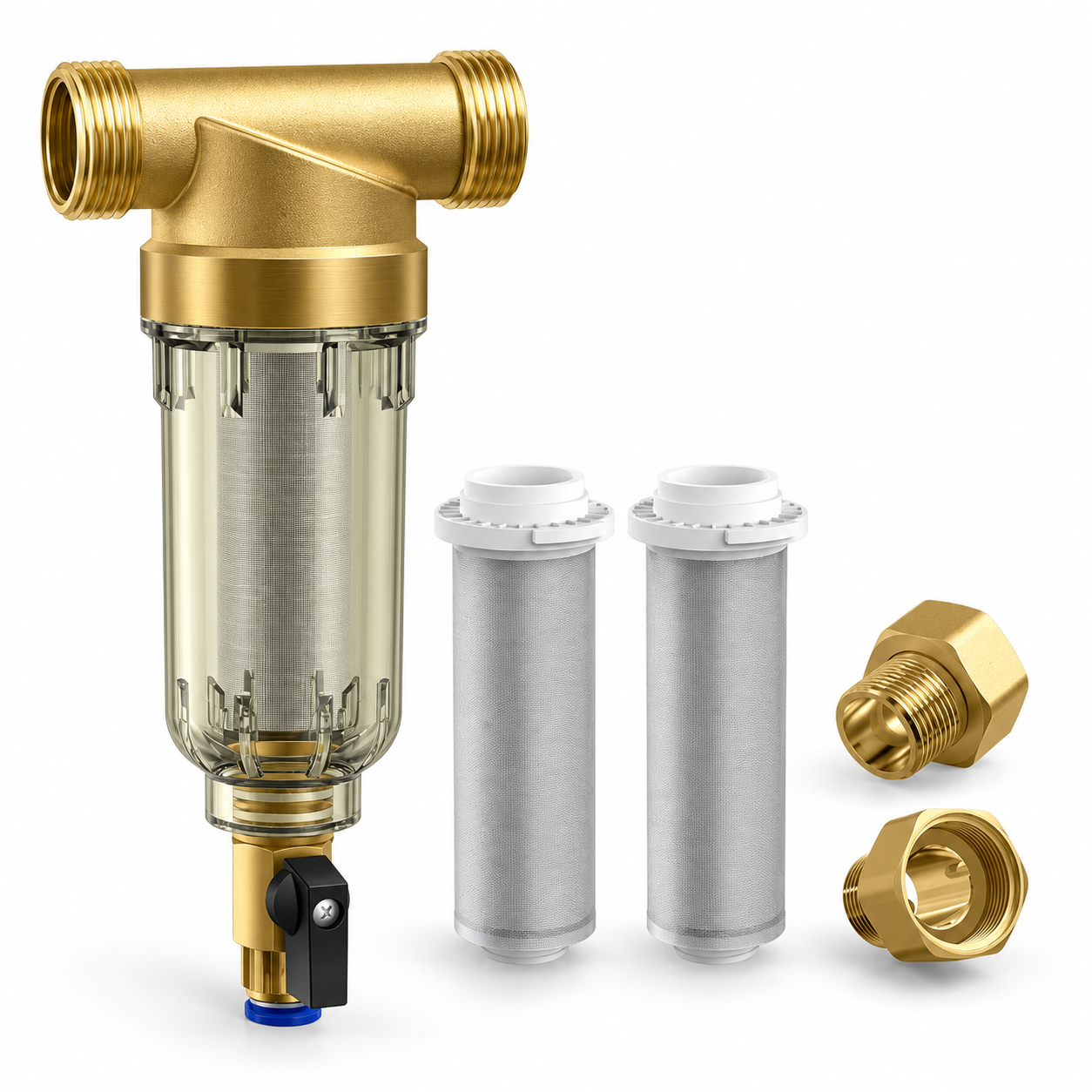 Whole House Spin Down Stainless Steel Screen Sediment Filter for Well Water