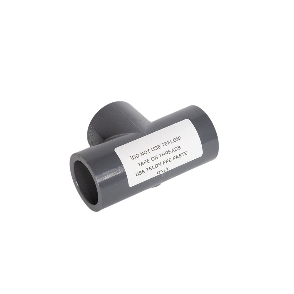 PVC Sch 80 3/4"Tee x 1/2" Slip x Slip x Thread