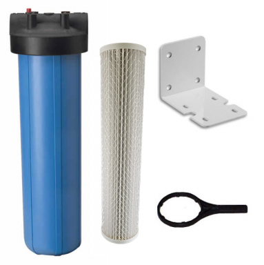 Bacteria Big Blue 20" Filter Housing Assembly 10 GPM