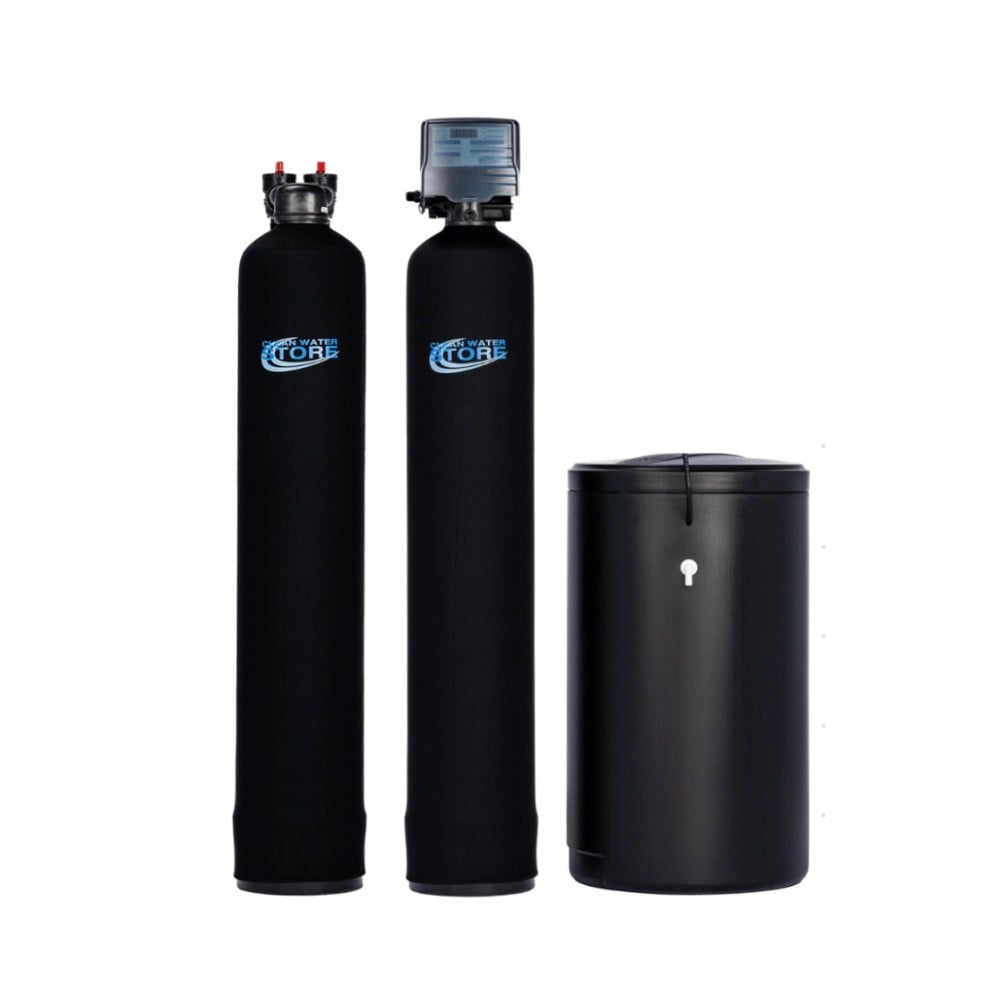 CleanSoft Whole House Softener 64K + Upflow Carbon Filter, 2.0 CF