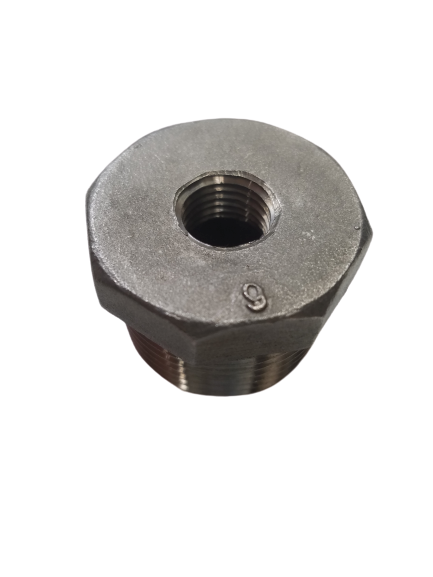 Stainless Steel Fitting: Bushing Reducer 1" x 1/4".