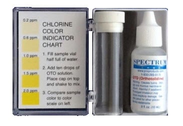 Oto Chlorine Test Color Chart