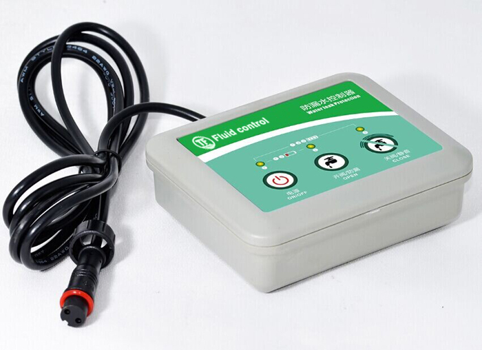 Automatic leak detector control panel and floor sensor