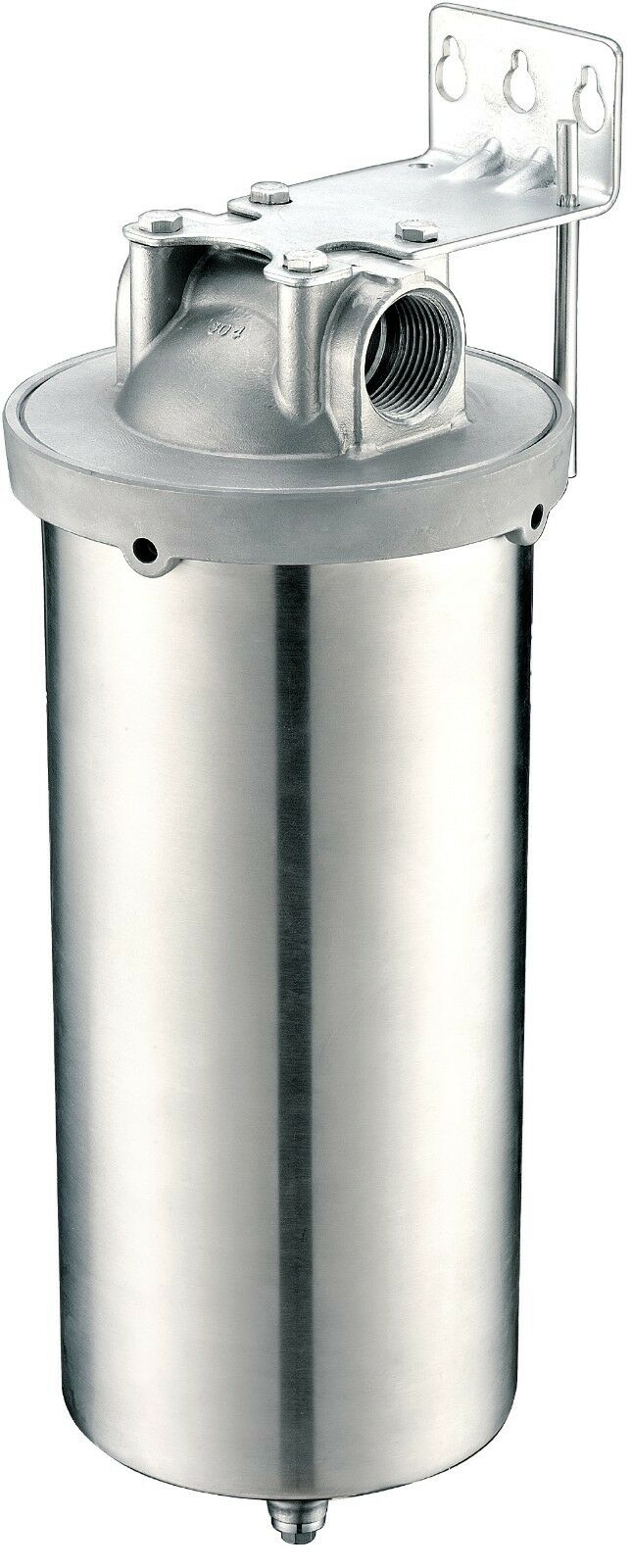 Stainless Steel Water Filter Housing for 10"L cartridges 1"NPT Hydro-Genics