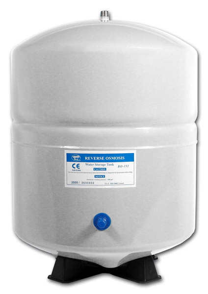 4 Gallon Metal Bladder Tank White