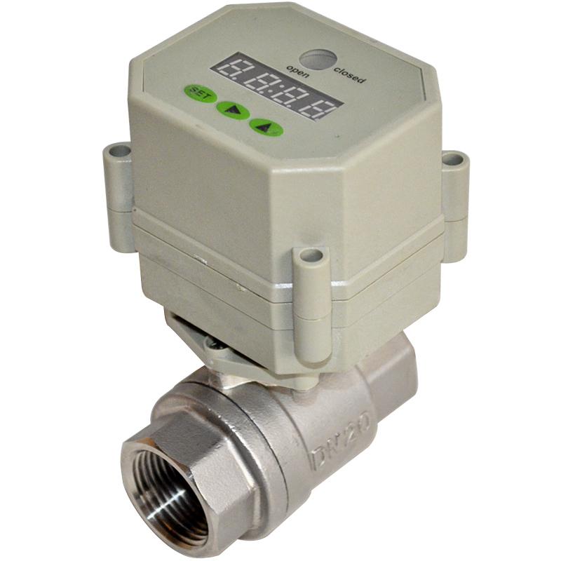 2 Way Motorized Ball Valve 5-95℃ Medium Temperature 25s Action time AC 220V Electric Ball Valve for Solar Energy Building Automation Systems 