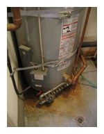 water heater corroded